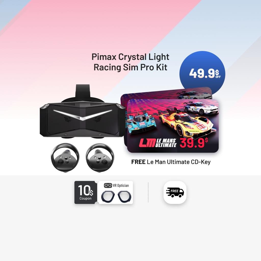 Purchase | Pimax Crystal Light Racing Sim kit – Pimax Store