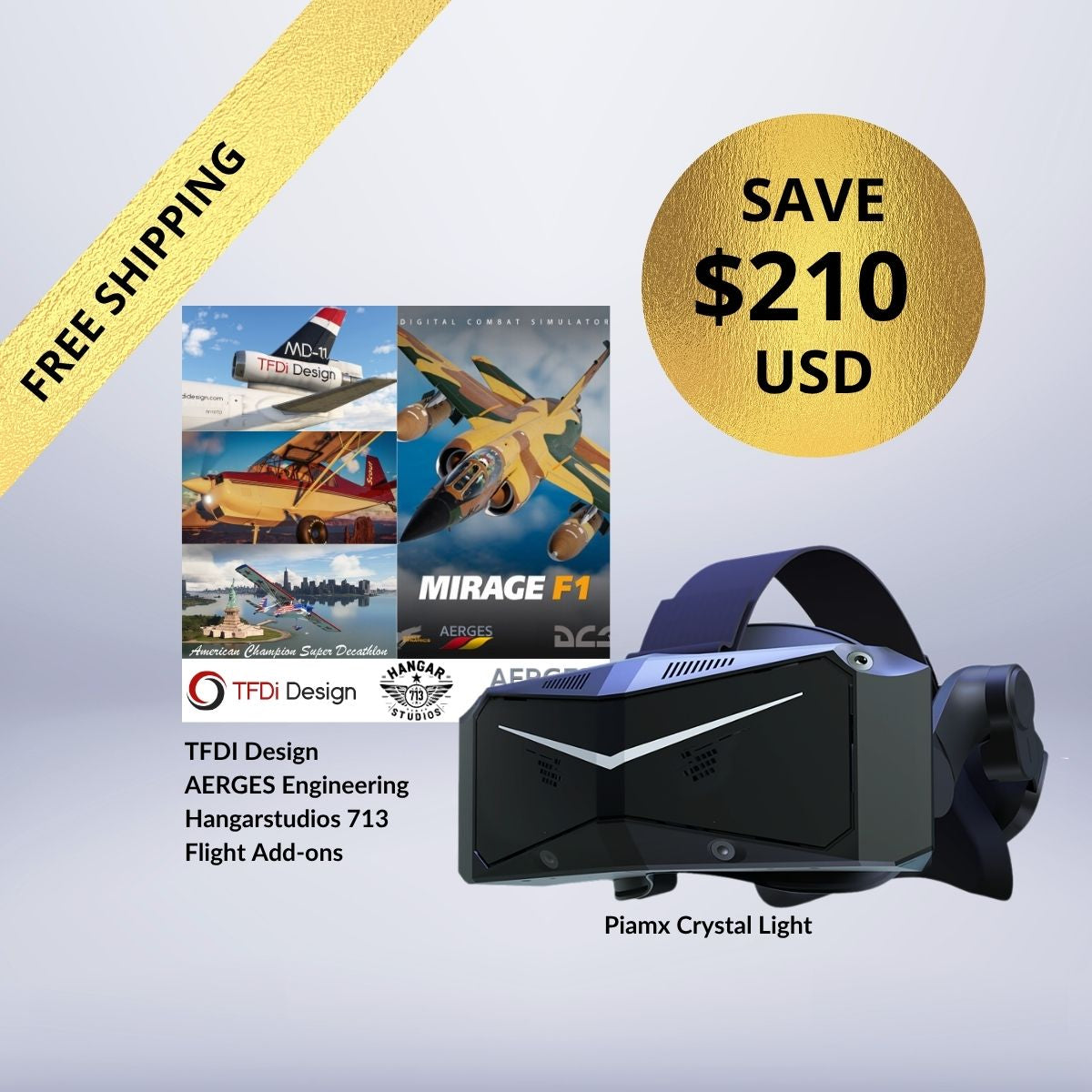 Pimax Crystal Light+ Free Flight Add-on Bundle – Pimax Store