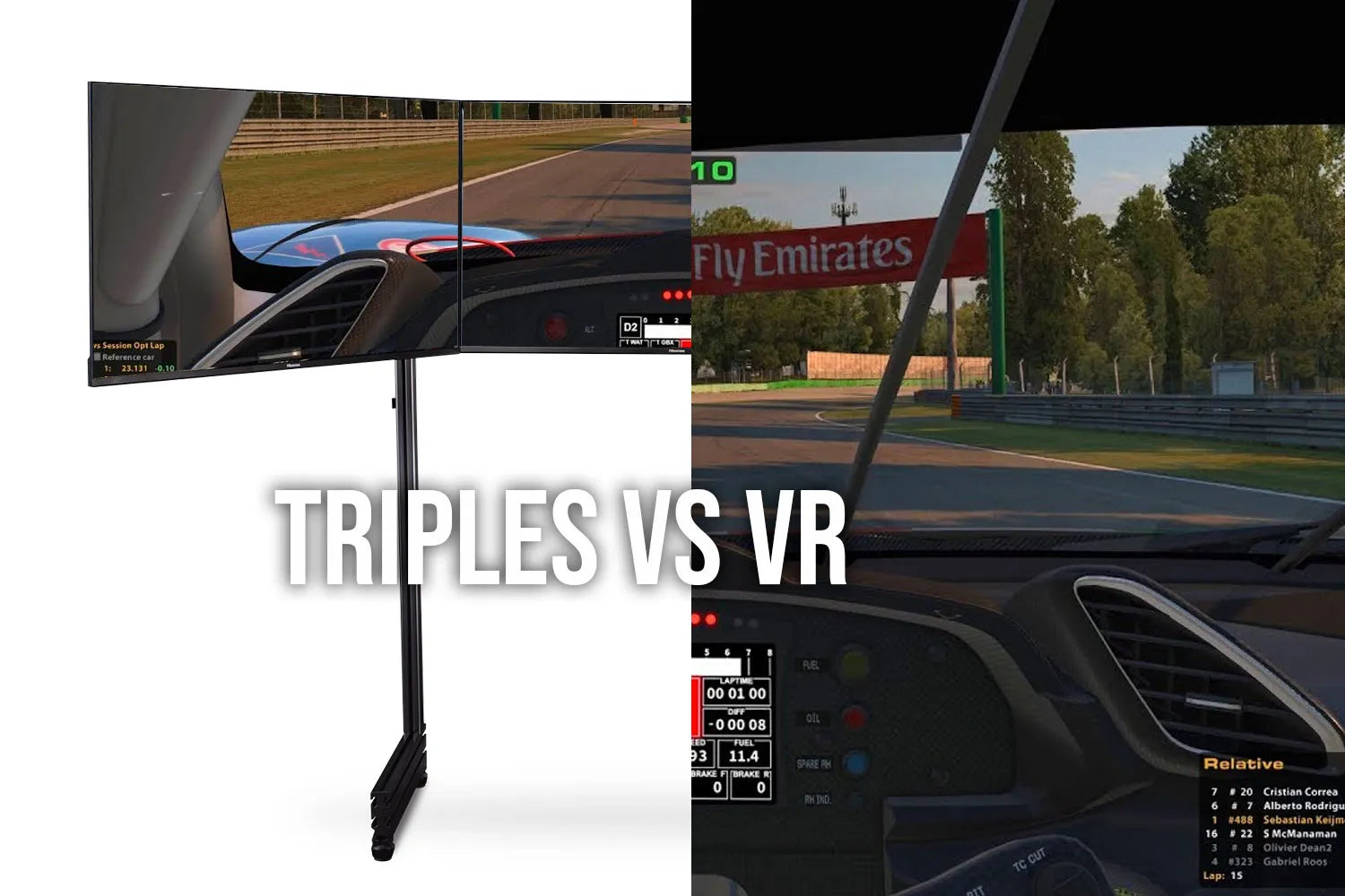 Triple monitors vs. VR, which to choose for Sim Racing or Flight Sims ...