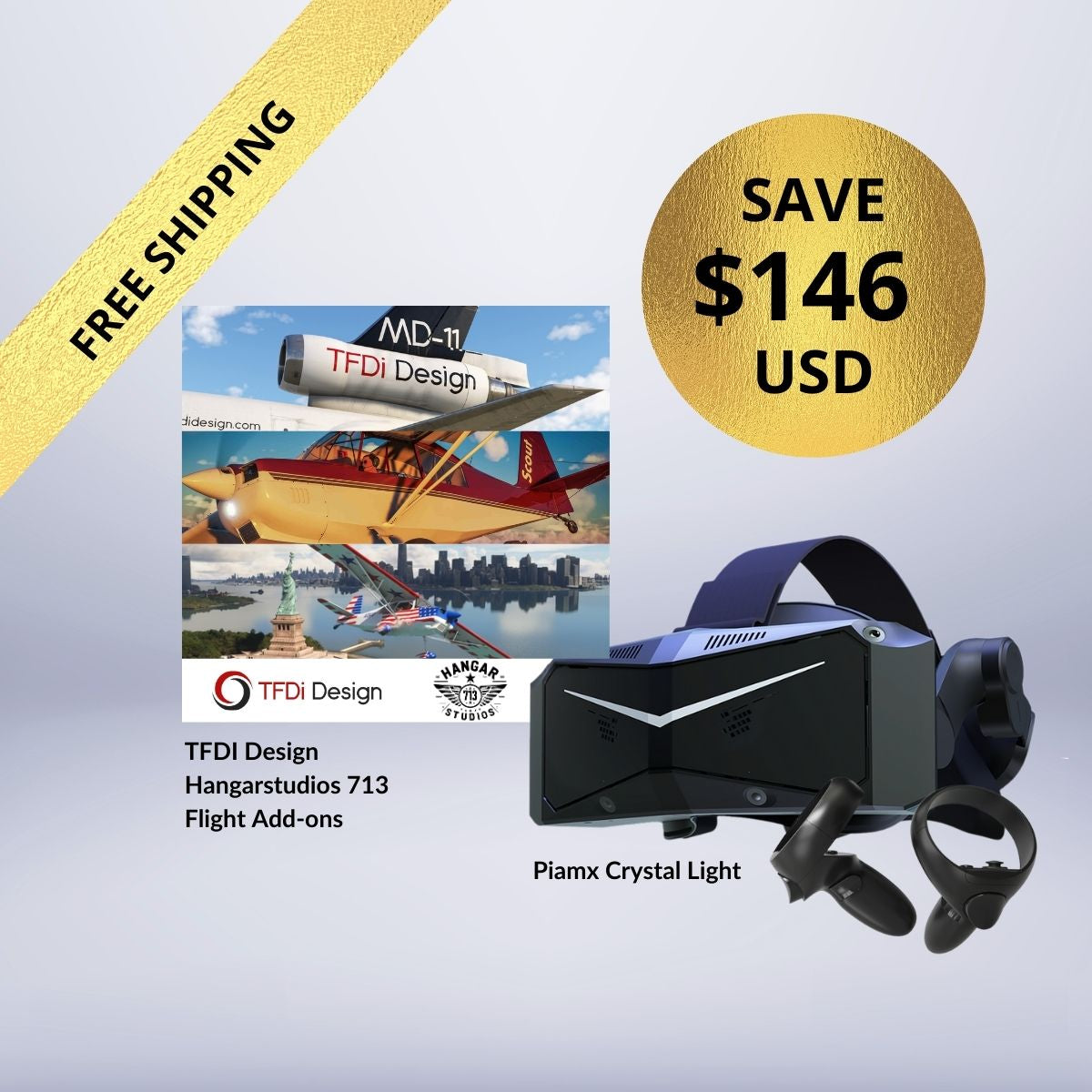 Purchase | Pimax Crystal Light + Free Premium VR Microphone Bundle