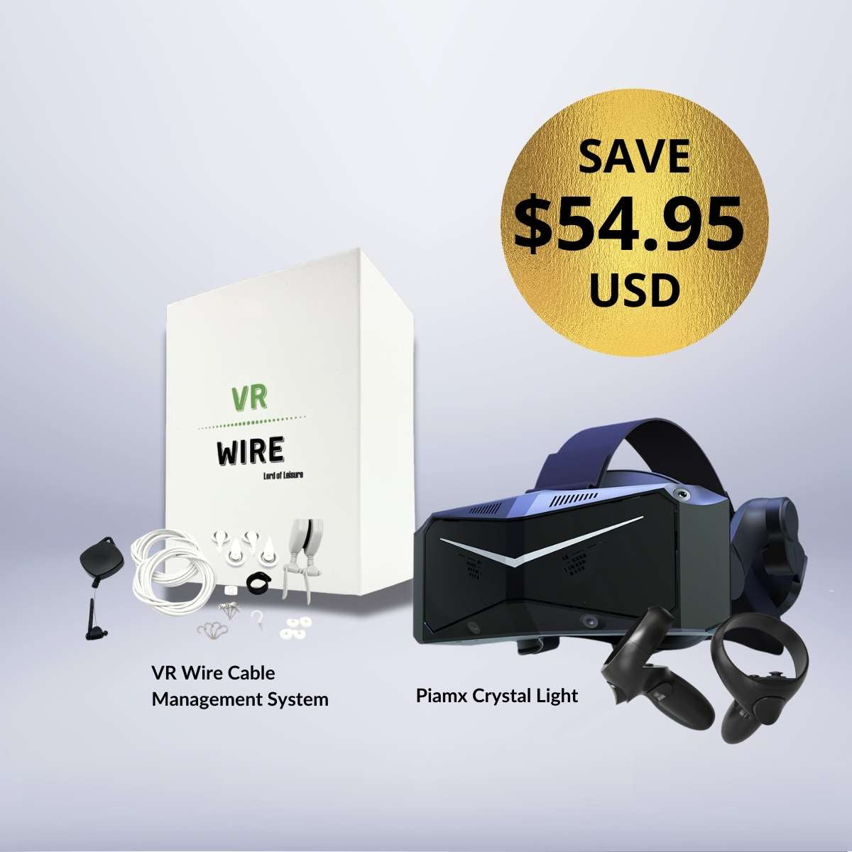 Pimax Crystal Light + Gratis VR-Kabelmanagement-Bundle 