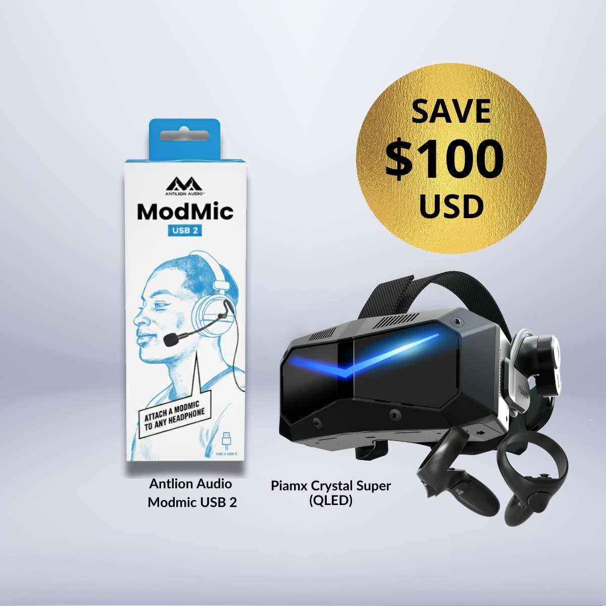 Pimax Crystal Super + Gratis Premium VR-Mikrofon-Bundle 